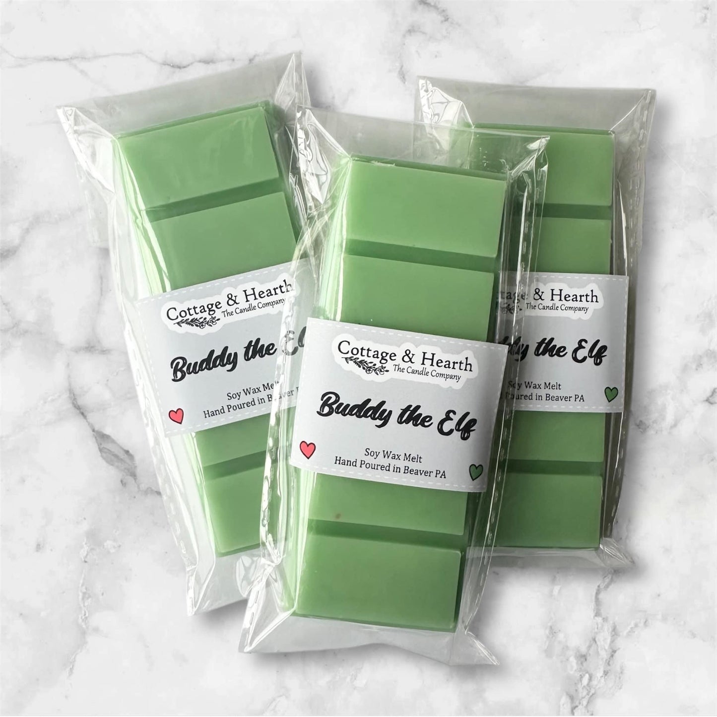 BUDDY THE ELF SCENT - Strong Scented Wax Melt Snap Bar / Soy Wax Melt / Handmade Wax Melt / Wax Snap Bar