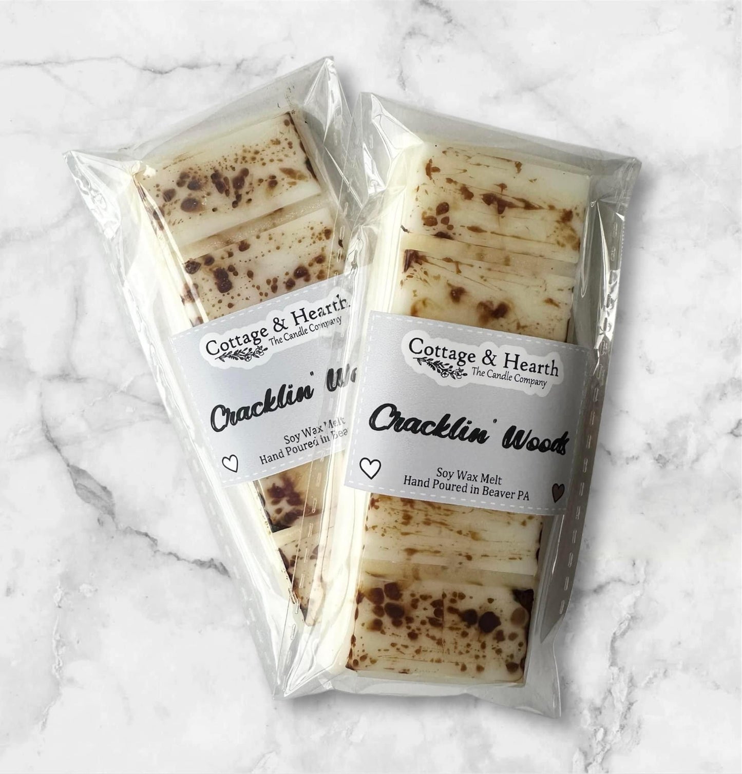 CRACKLIN WOODS SCENT - Strong Scented Wax Melt Snap Bar / Soy Wax Melt / Handmade Wax Melt / Wax Snap Bar