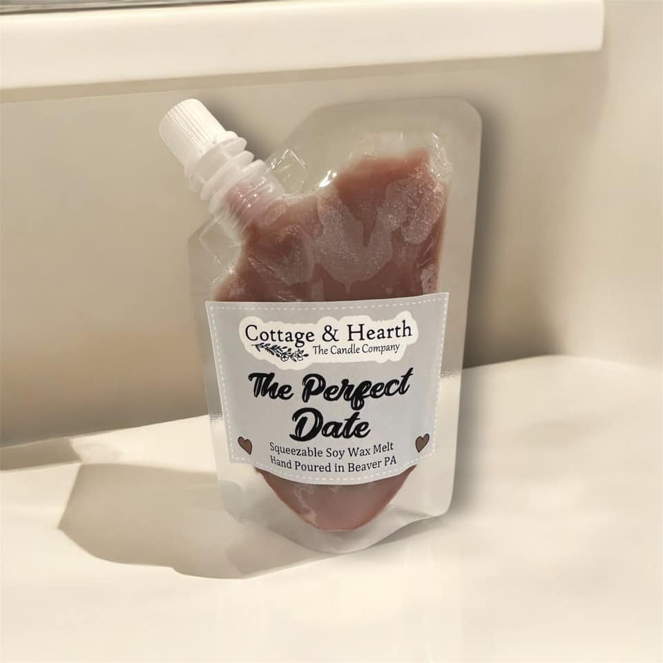 PERFECT DATE SCENT - Strong Scented Squeezable Wax Melt / Soy Wax Melt / Handmade Wax Melt / Squeezable Wax