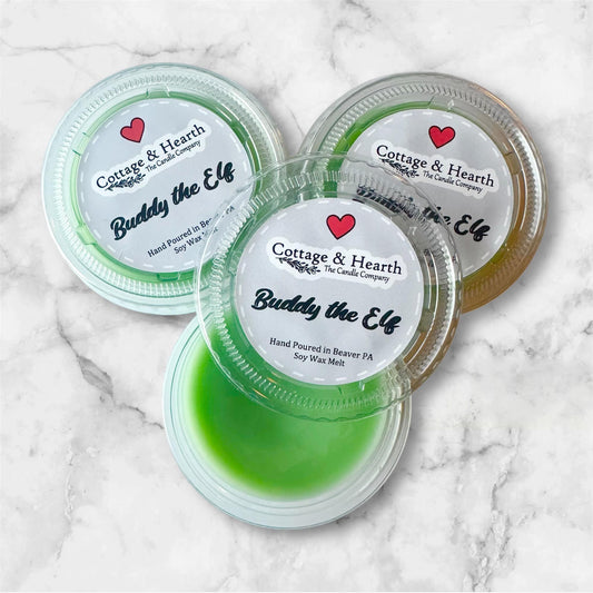 BUDDY THE ELF SCENT - Strong Scented Wax Melt Pot / Soy Wax Melt / Handmade Wax Melt / Wax Pot / Wax Shot / Wax Cup