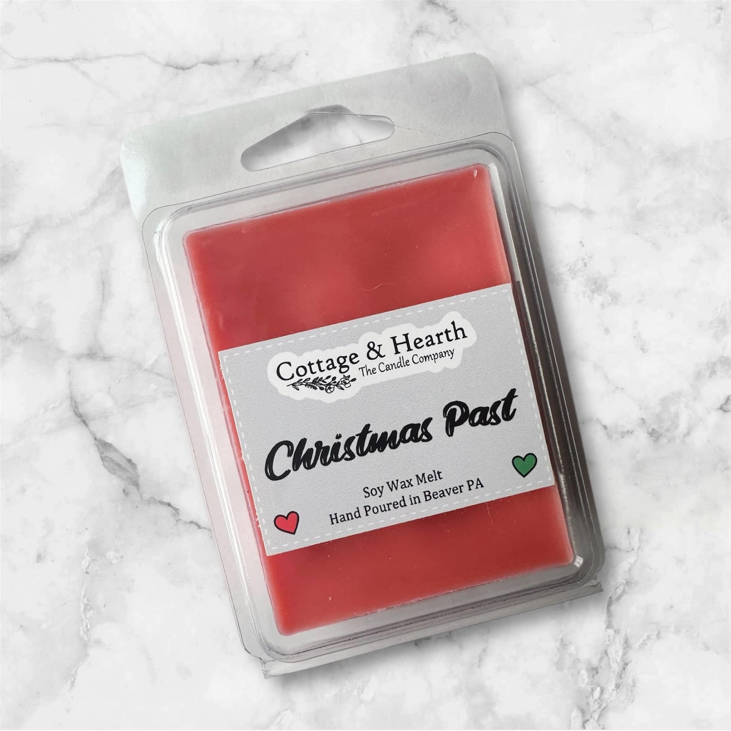 CHRISTMAS PAST SCENT - Strong Scented Wax Melt Clamshell / Soy Wax Melt / Handmade Wax Melt / Wax Clamshell